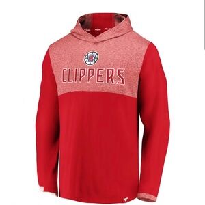 New LA Clippers Fanatics Branded Iconic Stealth Marble Blocked Pullover Hoodie